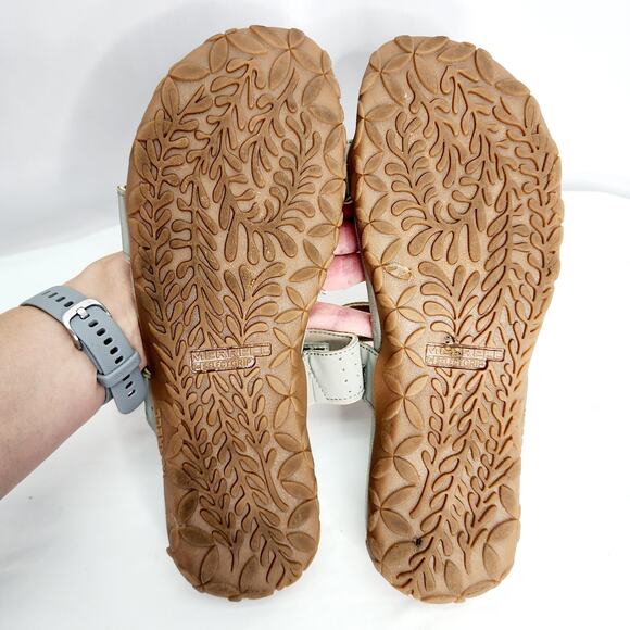 Merrell Gray Memory Foam Slip On Double Strap Women's Sandals Size 11 - Picture 10 of 12